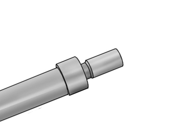 The probe is the working part of the edge finder. It is connected to the shank of the tool by a tension-loaded spring. 