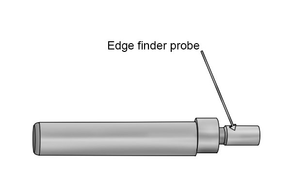 Single end edge finders consist of an edge finder only. They are used to locate a workpiece in relation to the centreline of a spindle. 