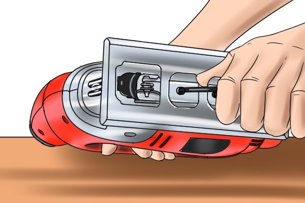 Tightening shoe adjustment screws with allen key