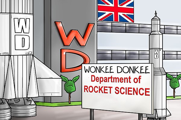 scientific developments, wonkee donkee rocket science building 