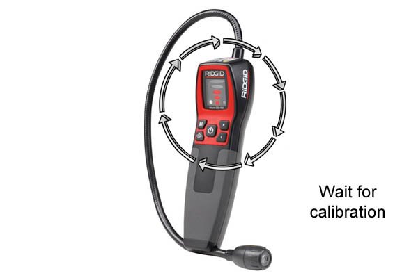 wait for gas detector to calibrate