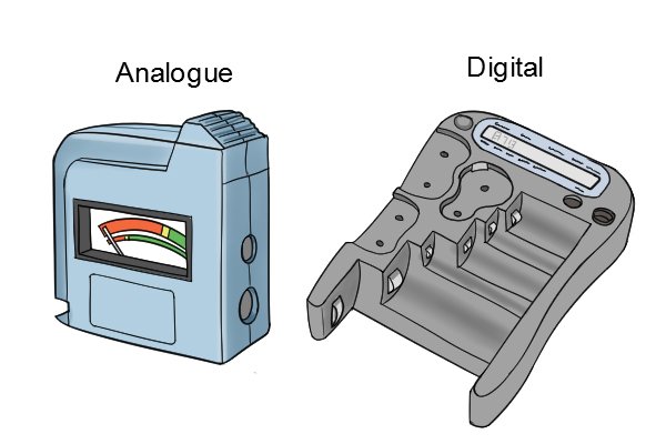 analogue and digital battery testers