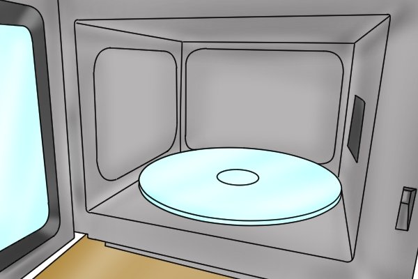 metal inside a microwave 
