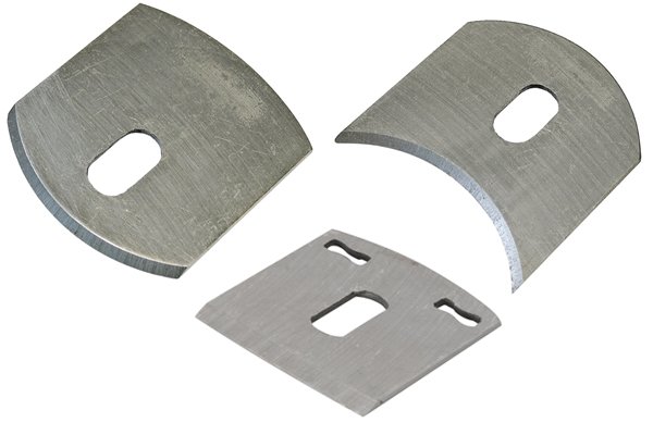flat, convex and concave spokeshave blades