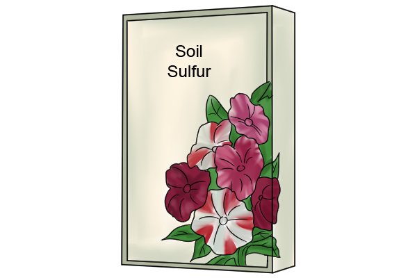 sulphur for lowering soil pH