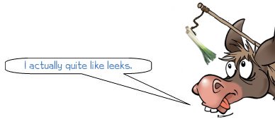 i actually quite like leeks