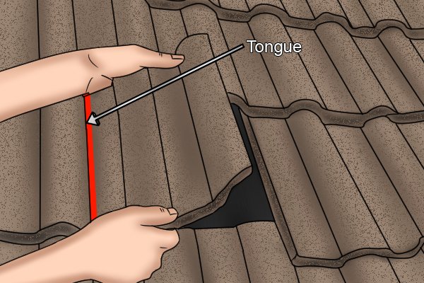 tongue, interlocking tiles, tongue interlocking tile, how to replace interlocking tile,