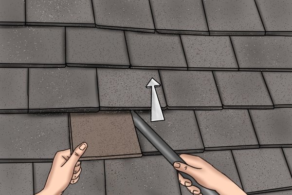 how to remove tile, how to remove roof tile, how to replace roof tile, how to lift roof tile, how to lift tile,