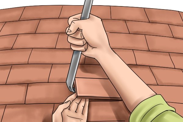 insert ill fitting tile, replace tile, how to fit tile,
