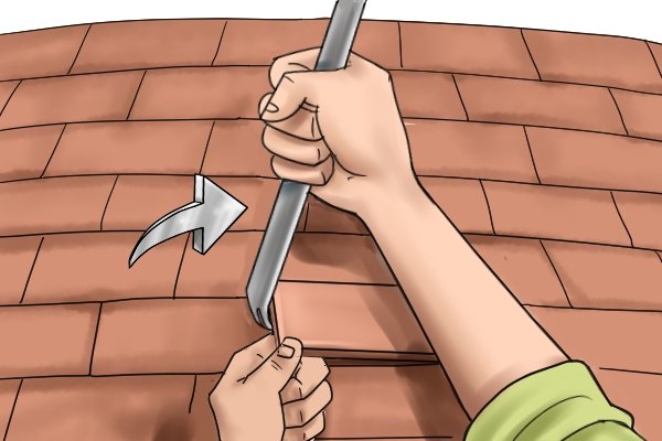 ill-fitting tile, how to fit an ill-fitting tile, tiles, roof tiles,