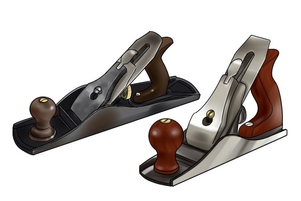 A row of Stanley bench planes