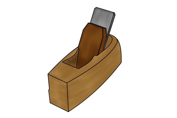 Traditional wooden hand plane