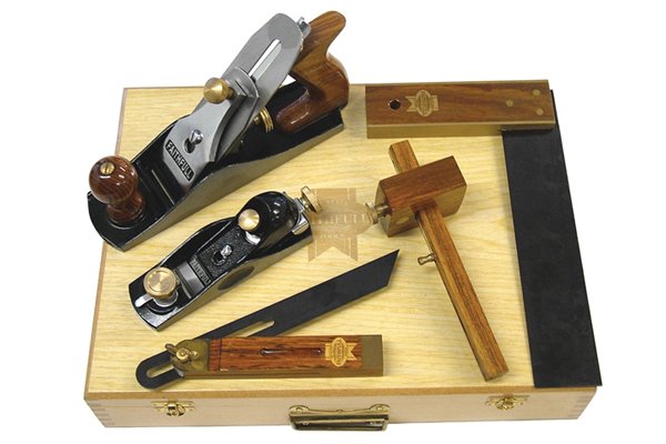 Carpenter's kit with wooden box