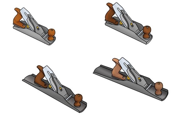 A hand plane kit comprising several types of bench plane
