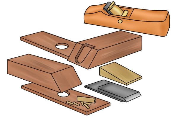 Kit for building your own wooden hand plane