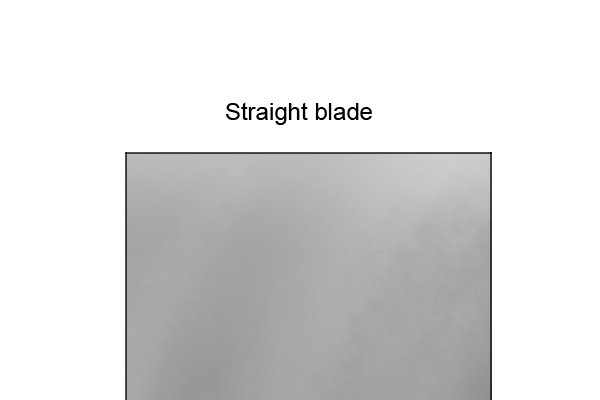 Straight hand plane iron profile