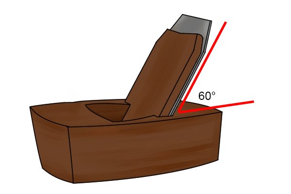 Moulding hand plane with half-pitch iron