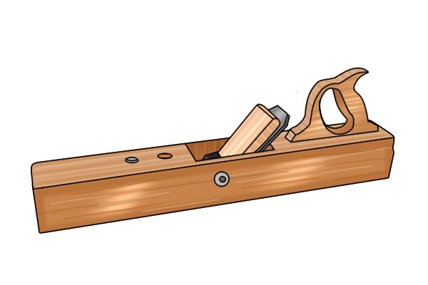 A wooden fore plane