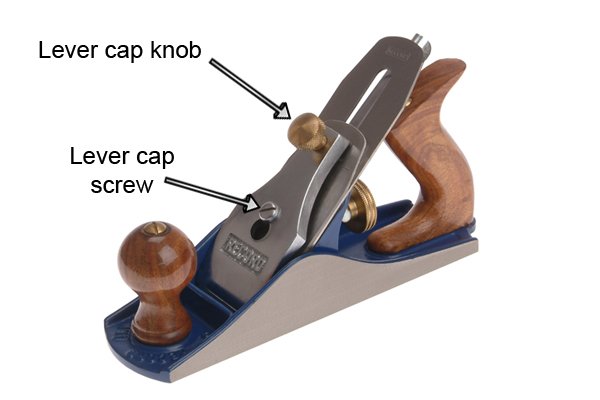 Scrub plane's lever cap screw and knob