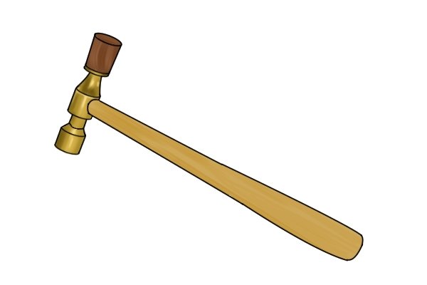 Mallet / hammer for wooden bench plane