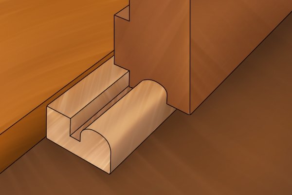 Moulding plane in use