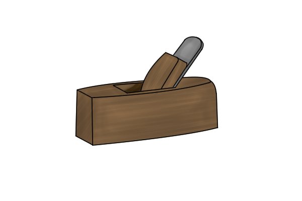 Simple wooden smoothing plane