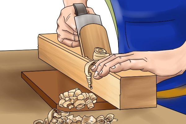 Using a wooden jointer plane; woodworking planes