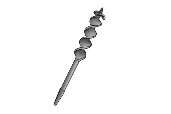 Example of a Cook pattern auger bit
