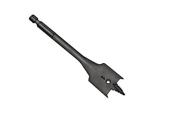 An example of a stubby spade bit, with a shank of just 100mm