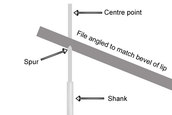 Sharpening store spade bits