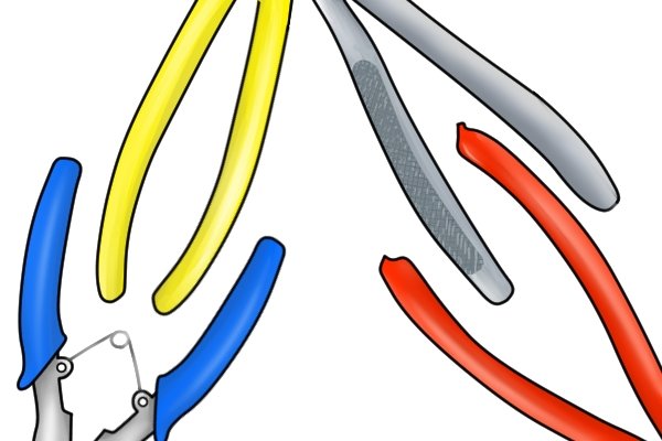 Plastic coated handles make circlip pliers more comfortable to use
