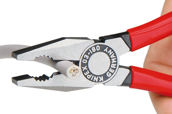 You can use most combination pliers to cut wires or cables