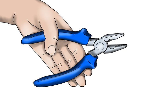 Combination pliers can be used for various jobs