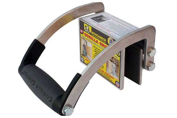 The gripper type of door or board carrier works like a clamp