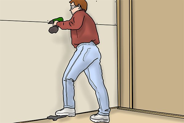 Door or board lifters hold doors in place while they're fitted