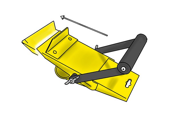 Extendable board or door lifters can be made longer to lift higher 