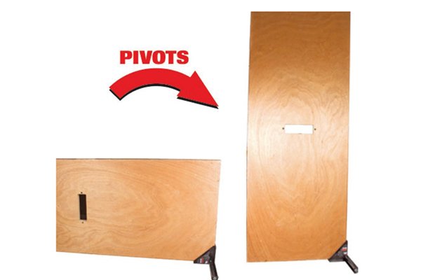 Door stands can hold doors in place when being fitted. They won't lift as high as door lifters or plasterboard lifters