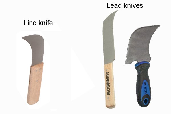 Lino knives and lead knives are similar tools, lead knives can be used to cut lino and vinyl