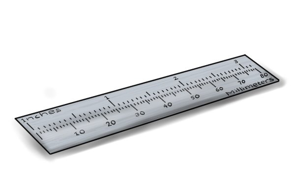 Rulers are commonly used in schools