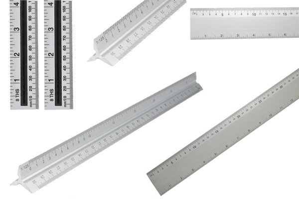 Some rules or rulers are made from aluminium