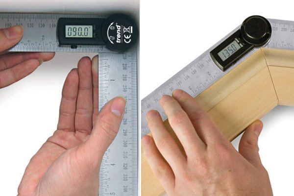 digital angle finders work in the same way as a protractor and measure angles