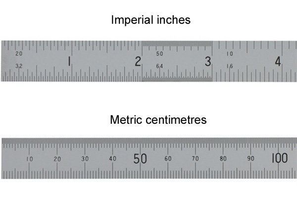 Use either metric or imperial measurements for a project, using both may prove confusing