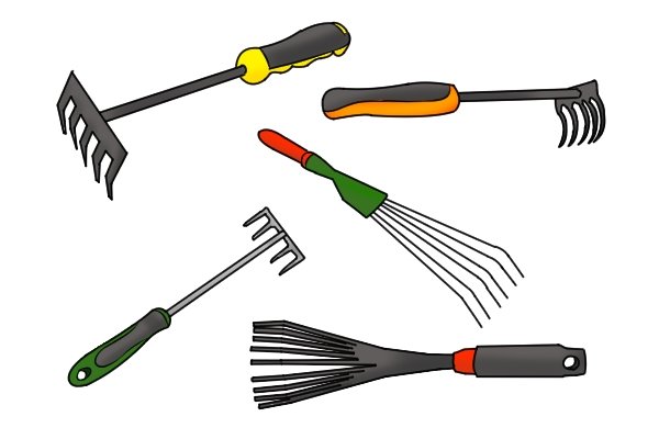 Hand rakes come in different designs, choose a design to suit the jobs you need it for