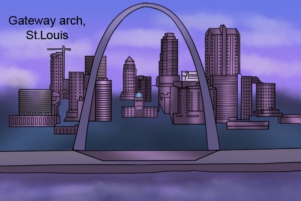 The gateway arch in St. Louis is made from stainless steels