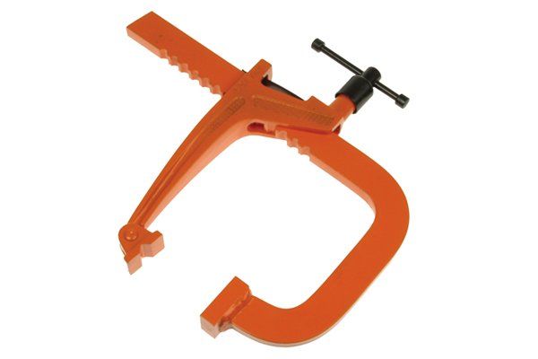 A rack clamp is designed for metalworking