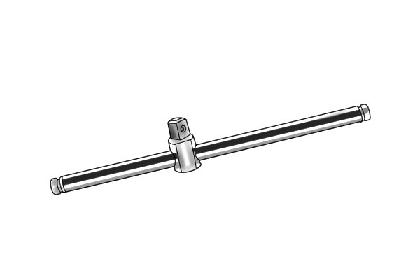 A clamp can have a sliding pin handle