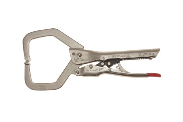 A standard locking clamp is the most commonly used type