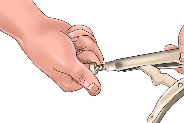 Turn the screw to adjust the pressure from the clamp