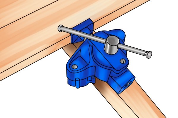 Parts of a flooring clamp