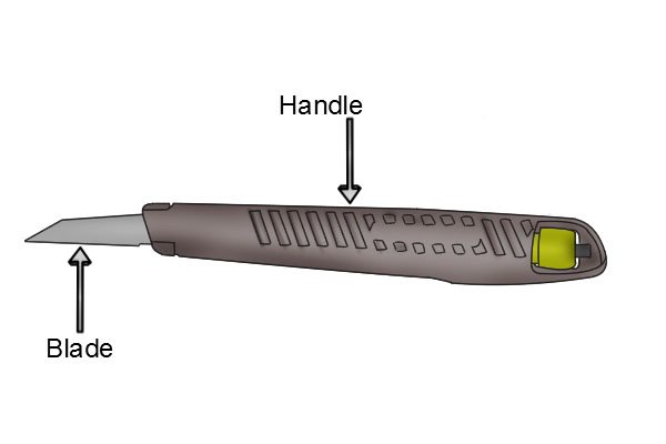 A craft knife can be separated into two parts
